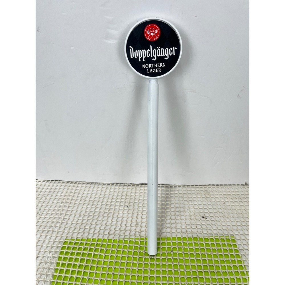 Doppelganger Steel Beer Tap Handle White Collectible‎